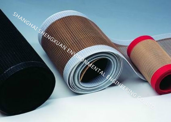 Khác nhau Kích thước lưới mở băng tải Teflon, băng tải lưới màu đen