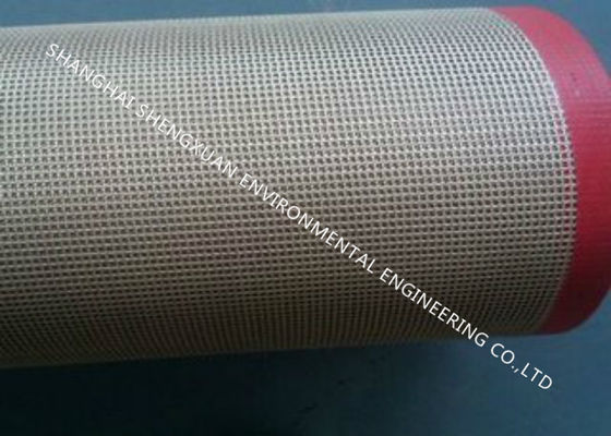 Hệ thống băng tải tráng sợi thủy tinh Teflon Hệ số giãn dài sợi ngang gấp đôi 5 ‰