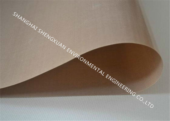 Băng tải màu nâu Teflon, băng tải nhiệt độ cao với chất kết dính silicone